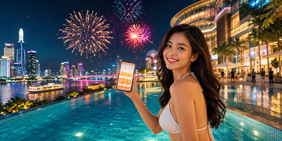 Người dùng TP. Hồ Chí Minh dùng điện thoại truy cập 891 trong lễ hội