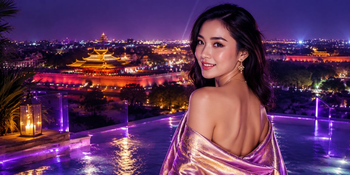 Người chơi Huế thử nghiệm trò chơi bài trên nền tảng với ánh đèn neon đêm